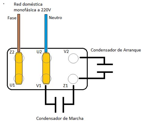 Conexion Motor Monofasico Cables Todoespana