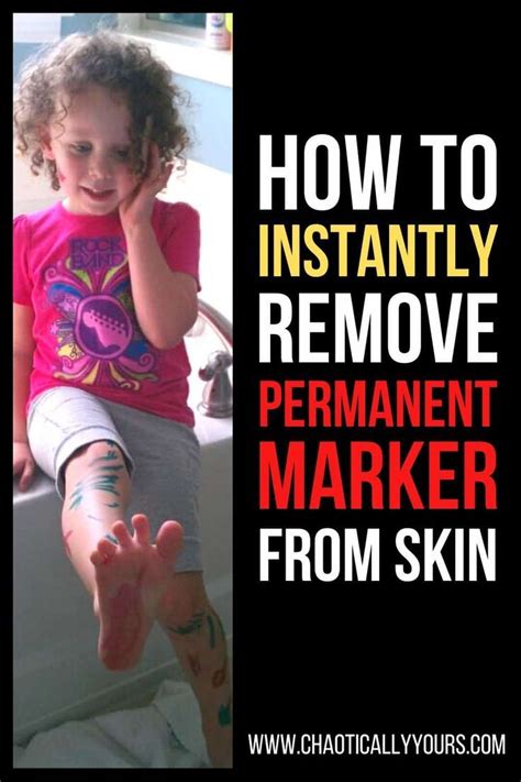 Learn How To Quickly And Easily Remove Permanent Marker From Skin With