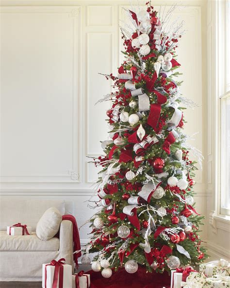 30 Red And Silver Christmas Tree Ideas Decoomo