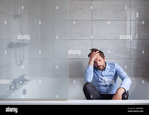 Man Suffering With Depression Stock Photo Alamy