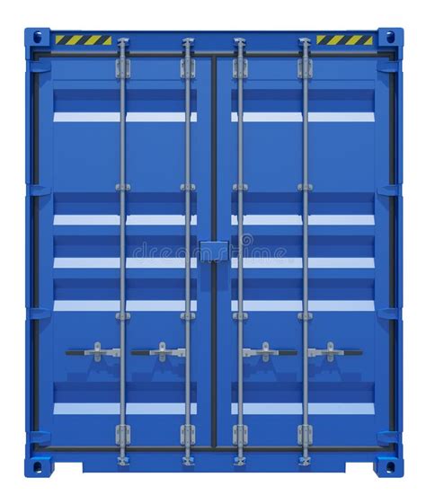 Blue Shipping Container Stock Photo Image Of Logistic 79961676