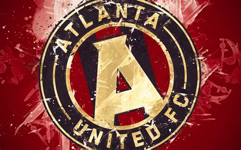 Download Wallpapers Atlanta United Fc 4k Paint Art American Soccer