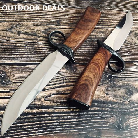 Military Fixed Blade Knife For Outdoor Hunting Tactical Combat Rambo