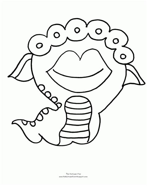 Monster Coloring Pages For Halloween Coloring Home