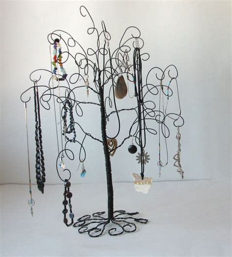 Wire Jewelry Tree Stand Earring Ringsbracelets Organizer Etsy