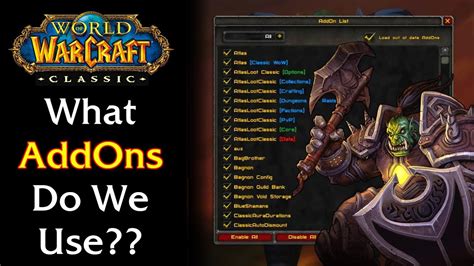 What Addons Do We Use Addon Guide W Addon Links Wow Classic Youtube