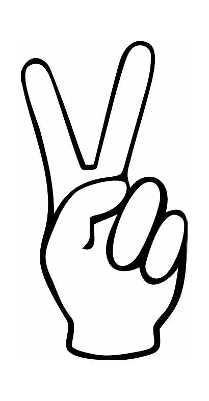 Clipart Fingers Cliparts Finger Peace Clip Library