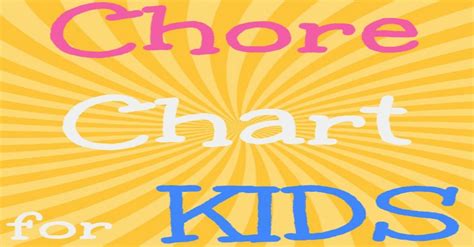 Chore Chart For Kids Busy Bliss Chore Chart Kids Chore Chart