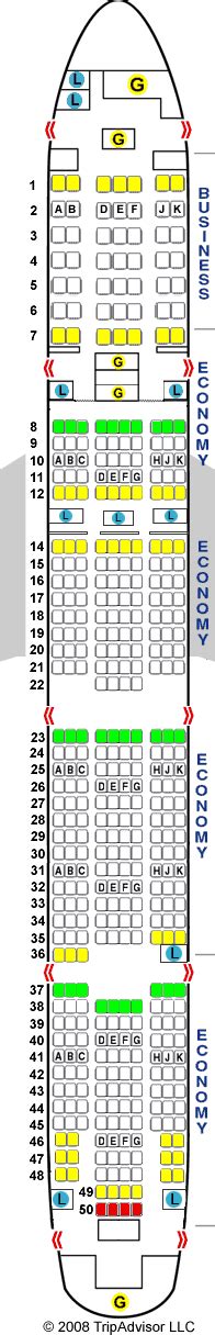 Airplane Models Seat Map Of Emirates B777 300