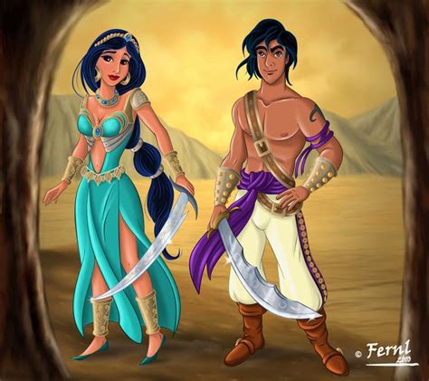 Aladdin And Jazmin Version By Fernl Deviantart Disney Ish