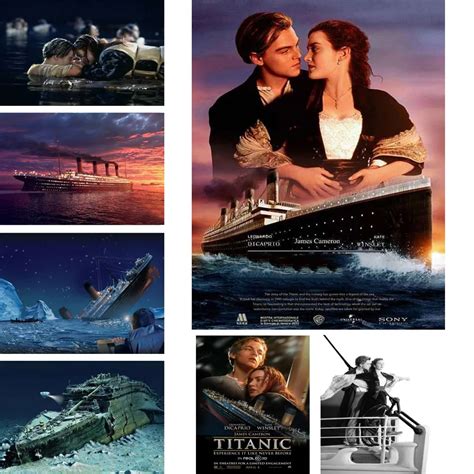 5d Diy Diamond Painting Titanic Movie Poster Full Square Diamond Mosaic