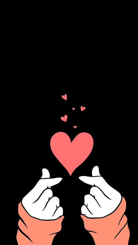 2k Free Download Love Hands Black Abstract Hearts Hd Phone
