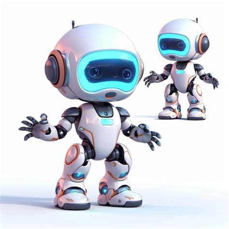 Premium Ai Image There Are Two Robots That Are Standing Next To Each