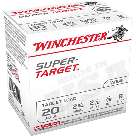 Winchester Target Load 20 Gauge 8 Shotshells For Sale All Ammo Shop