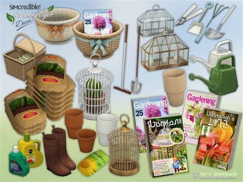 Gardening Foyer Decor By Simcredible At Tsr Sims 4 Updates