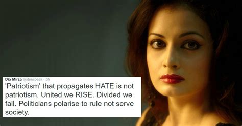 Commenting On India Pak Tensions Dia Mirza Says Patriotism Does Not