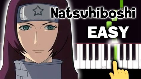 Naruto Ost Natsuhiboshi Sumarus Lullaby Easy Piano Tutorial