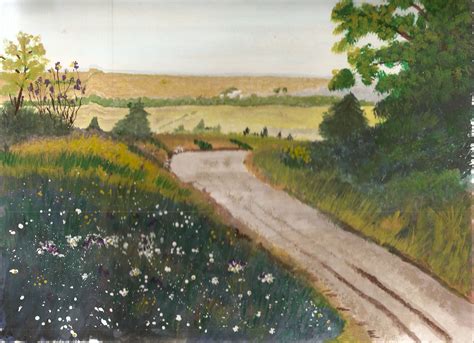 Country Road Acrylics Country Roads Painting Art