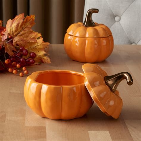Set Of Two Pumpkin Bowls With Lids Only 597 Freebies2deals