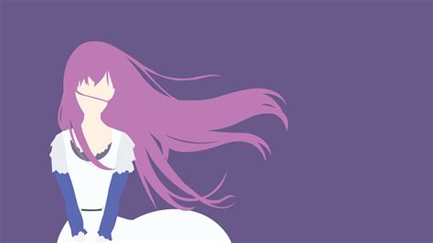Wallpaper Illustration Long Hair Anime Sky Purple
