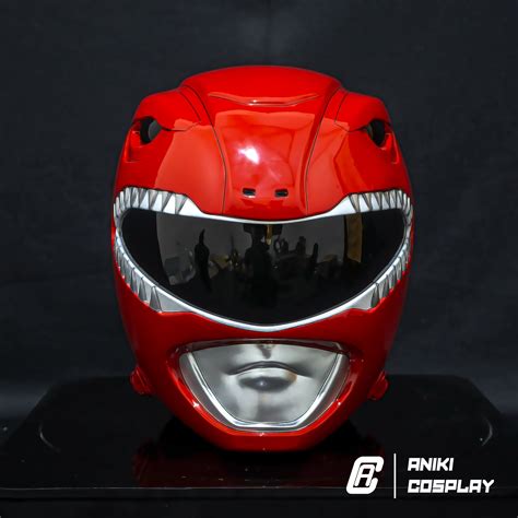 ANIKI Red MMPR Power Ranger Cosplay Helmet Mask Collectible Etsy Canada