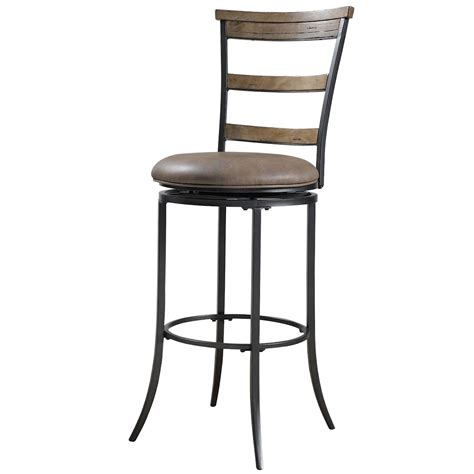 Hillsdale Bar Stools 4670 832 Charleston Swivel Ladder Back Bar Stool