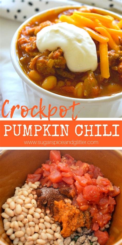 This Crockpot Turkey Pumpkin Chilli Is A Super Easy Chilli Recipe Using