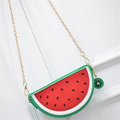 Summer Fruit Women Bag Cute Watermelon Shape Handbags Crossbody Bag For
