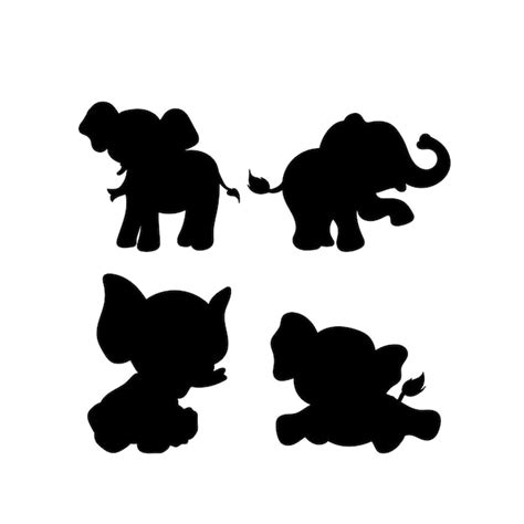 Imágenes De Elefante Infatil Silueta Descarga Gratuita En Freepik