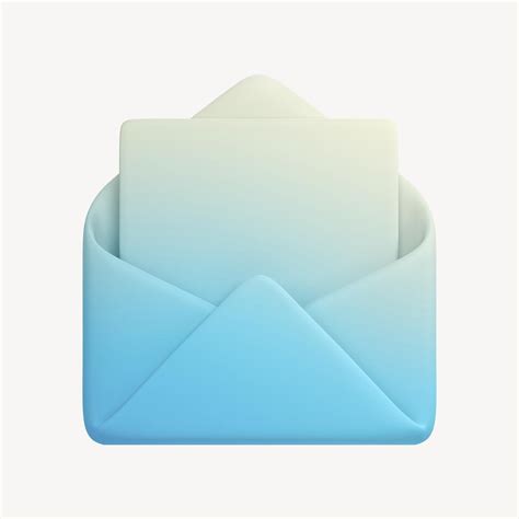 Envelope Email Icon 3d Rendering Free Icons Illustration Rawpixel