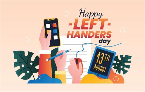 Happy Left Handers Day 3088522 Vector Art At Vecteezy