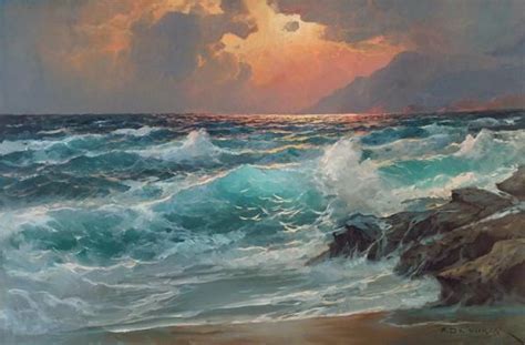 Seascapes Paintings By Alexander Dzigurski Art And Design Seascape