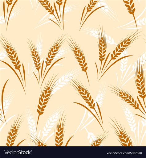 Wheat Seamless Royalty Free Vector Image Vectorstock