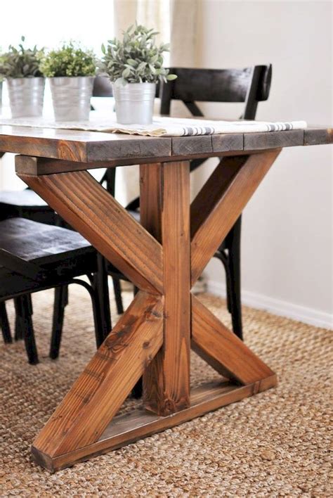 This table has been built tens of thousands of times and is loved the world over for it's basic material composition, simple clean lines, easy to build steps, and sturdy, functional size. 60+ Dining Table Inspirations for DIY Farmhouse Concept | Dining table, Farmhouse table plans ...