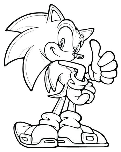 Free Sonic Coloring Pages Printables
