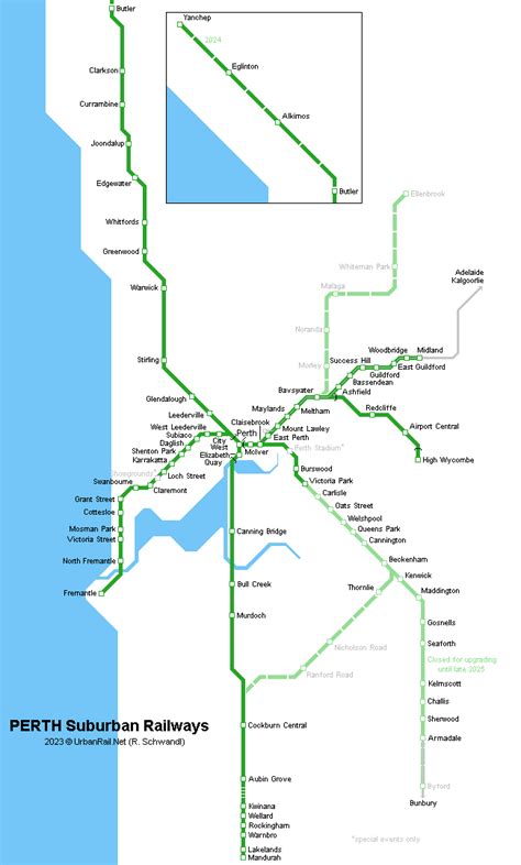 Perth Train Map Mobil Pribadi