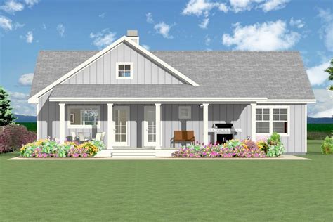 Plan 28920jj Open 3 Bedroom With Farmhouse Charm In 2021 Simple