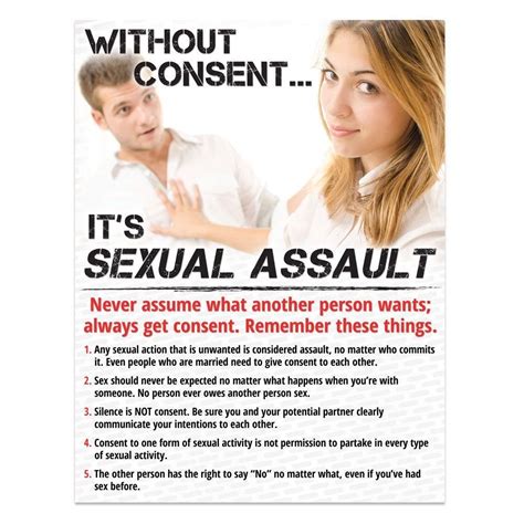 Without Consentits Sexual Assault Poster Positive Promotions