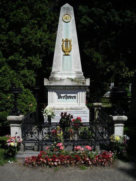 Beethovens Grave In The Composers Corner In Vienna Austria