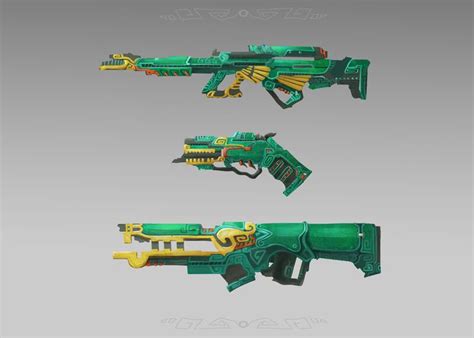 Artstation Aztec Gun Pack Fergal Dumusois Inca Mayan Great Britain