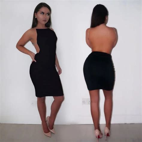 Sexy Sleeveless Strap Women Backless Dresses New Hot Summer Night Club Bandage Slim Package Hip