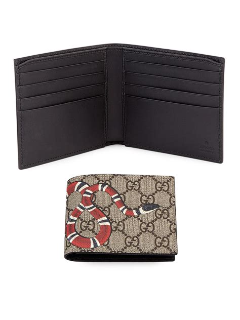 Gucci Leather Gg Angry Cat Bifold Wallet For Men Lyst