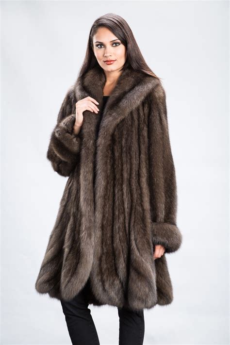 Russian Sable Coat Furs Womens Sable Fur Coat Sable Coat Fur