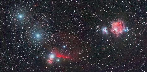 Orions Belt The Horsehead Nebula B33 And The Orion Nebula M42