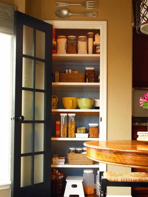 Keeping the space small reduces the use of expensive materials, bringing down your overall cost. Design Ideas for Kitchen Pantry Doors | DIY