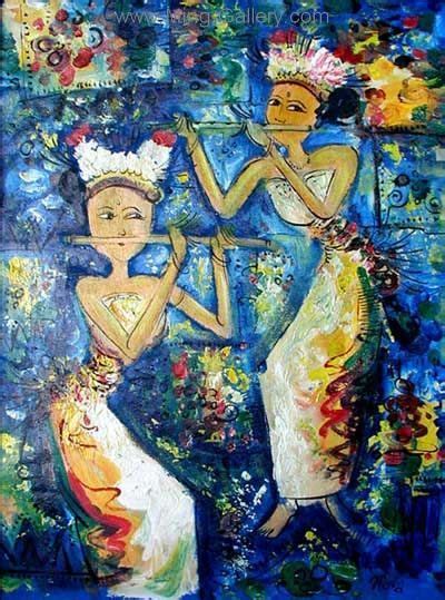 BAM0015 Bali Art Oil Painting Bali Painting Painting Art Painting Oil
