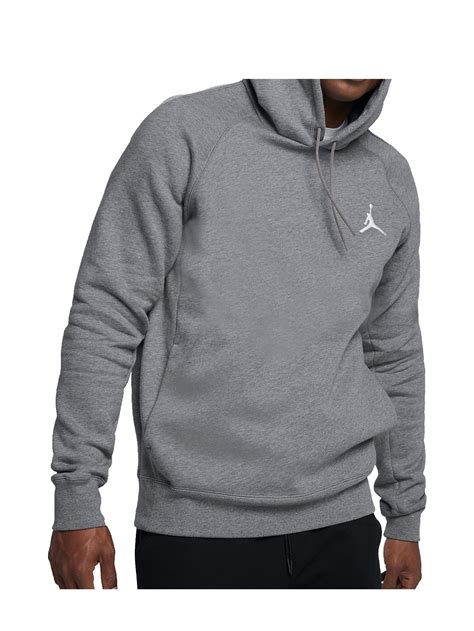 Nike Nike Mens Jordan Flight Pull Over Hooded Sweatshirt Carbon