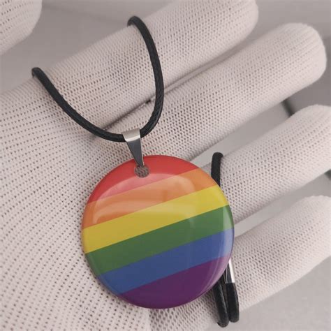 Rainbow Lgbt Gay Intersex Asexual Pride Necklace Love Is L Bisexual Pansexual Pins In Power