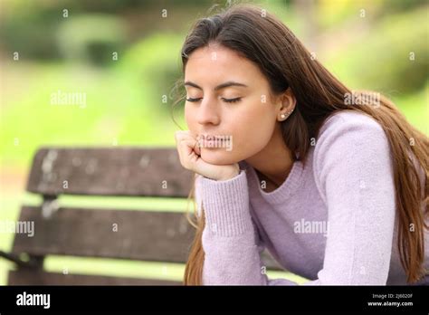 Teen Girl Resting Eyes Closed Hi Res Stock Photography And Images Alamy
