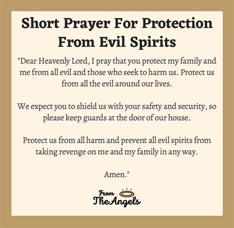 6 Short Prayers For Protection From Evil Spirits Urgent And Powerful